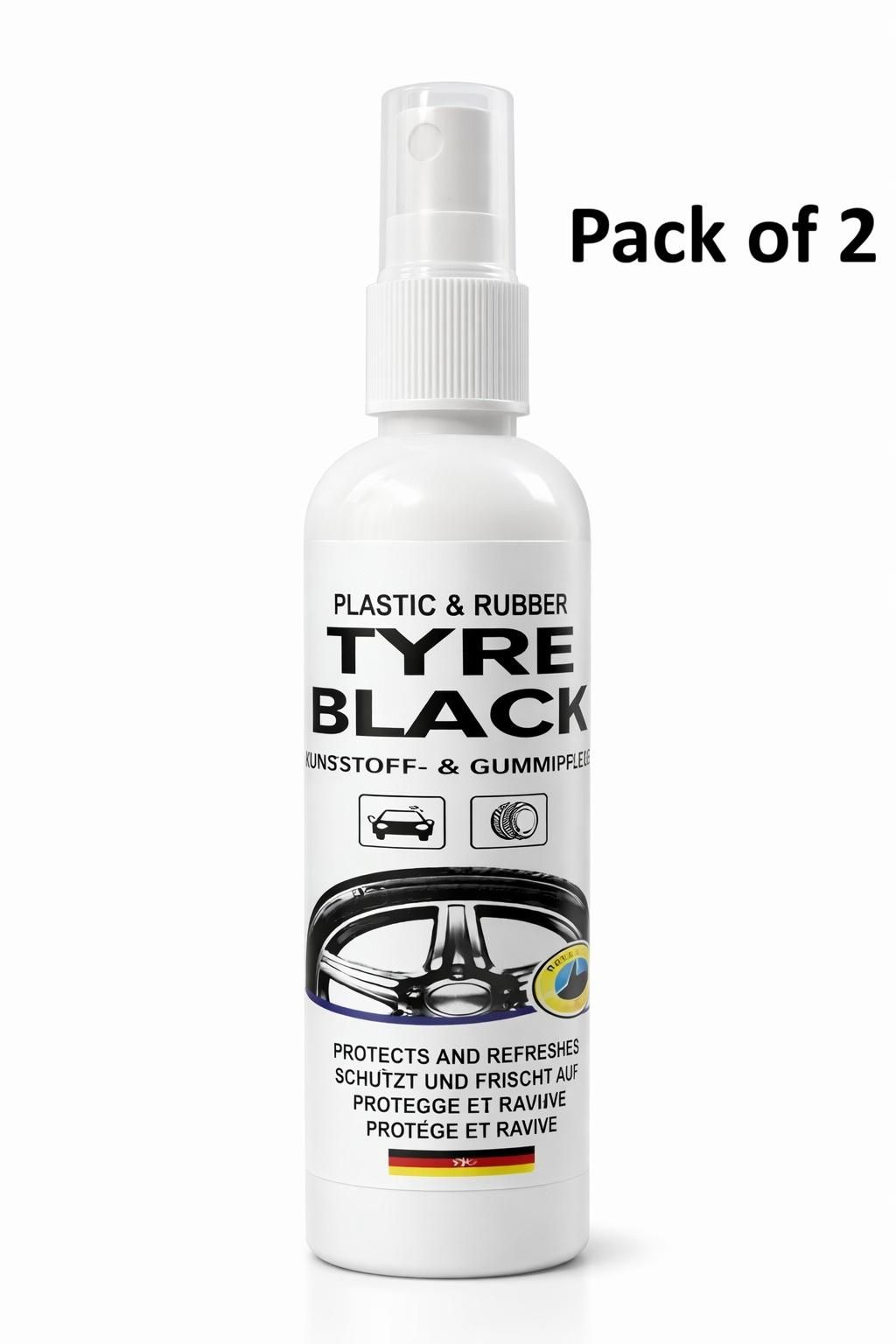 Plastic Rubber Tyre Shine Protector Spray 100 ml (Buy 1 Get 1 Free)