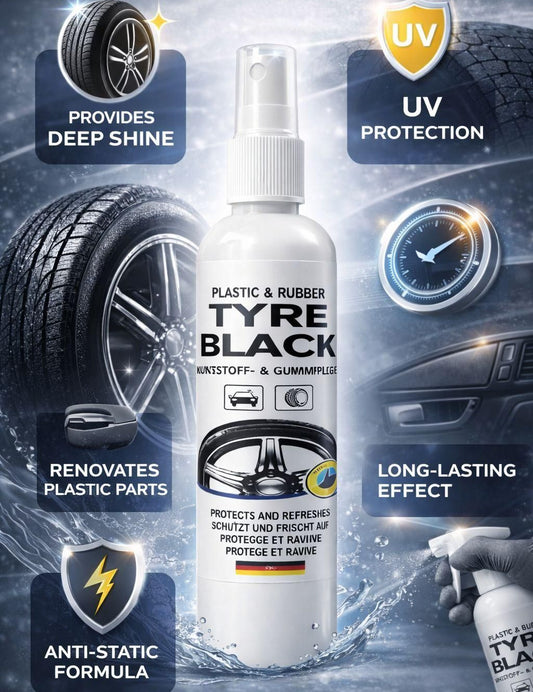 Plastic Rubber Tyre Shine Protector Spray 100 ml (Buy 1 Get 1 Free)