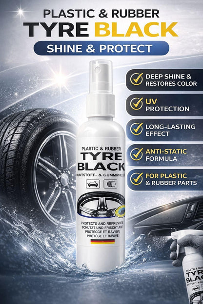 Plastic Rubber Tyre Shine Protector Spray 100 ml (Buy 1 Get 1 Free)