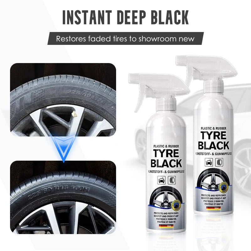 Plastic Rubber Tyre Shine Protector Spray 100 ml (Buy 1 Get 1 Free)