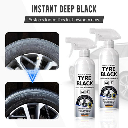 Plastic Rubber Tyre Shine Protector Spray 100 ml (Buy 1 Get 1 Free)