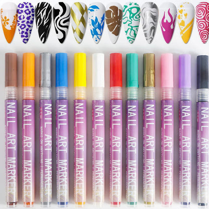 ✨🔥Last Day Special Sale 50% OFF✨12 Colors Nail Art Pens Set